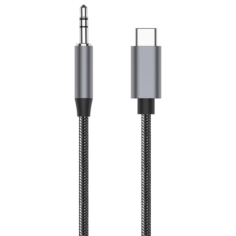 TA13-B1 USB-C / Type-C Male to 3.5mm Audio Male DAC Earphone Adapter Cable, Cable Length: 1m(Grey)