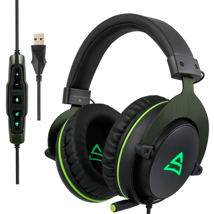 SUPSOO G817 USB Surround Stereo Gaming Headset Wired Music Headphone with Volume Control & Rotating Mic for PC, Laptop