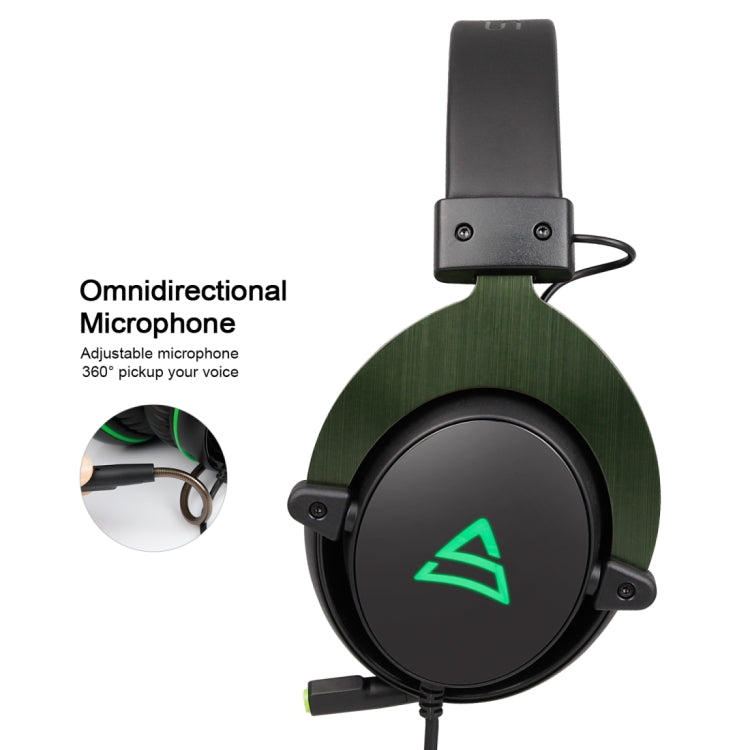 SUPSOO G817 USB Surround Stereo Gaming Headset Wired Music Headphone with Volume Control & Rotating Mic for PC, Laptop