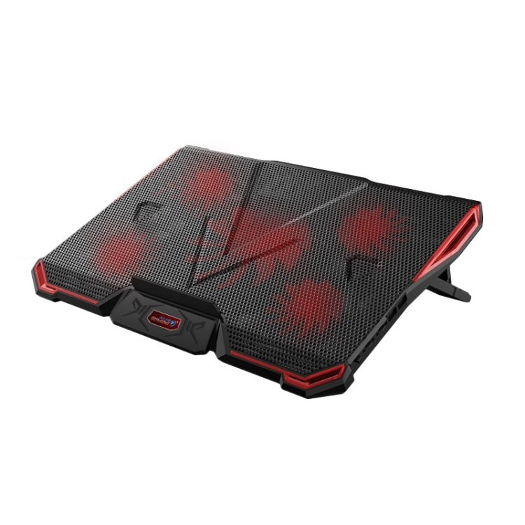 Ice Troll 4 COOLCOLD Five Fans Cooling Pad Air-cooled Radiator Cooling Pads for Gaming Laptop Notebook(Black)