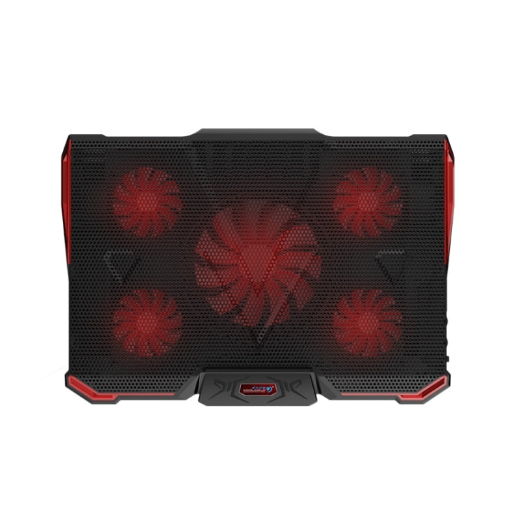 Ice Troll 4 COOLCOLD Five Fans Cooling Pad Air-cooled Radiator Cooling Pads for Gaming Laptop Notebook(Black)