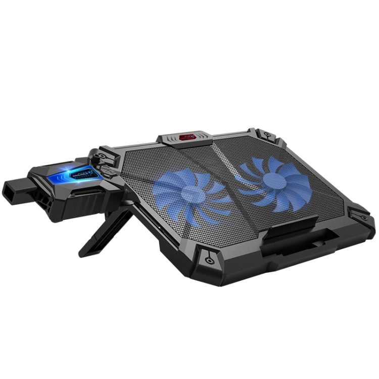 COOLCOLD Cooling Pad Air-cooled Ventilation Radiator Cooling Pads + Holder for Laptop Below 17 inch(Black)