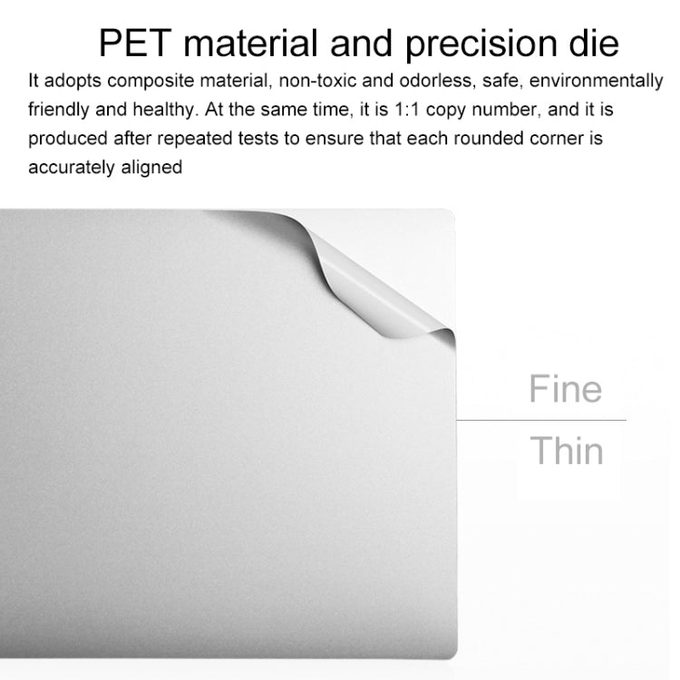 4H Xiaomi Laptop Top Film + Bottom Film + Full Film Set for Xiaomi Air 13.3 inch (Silver)