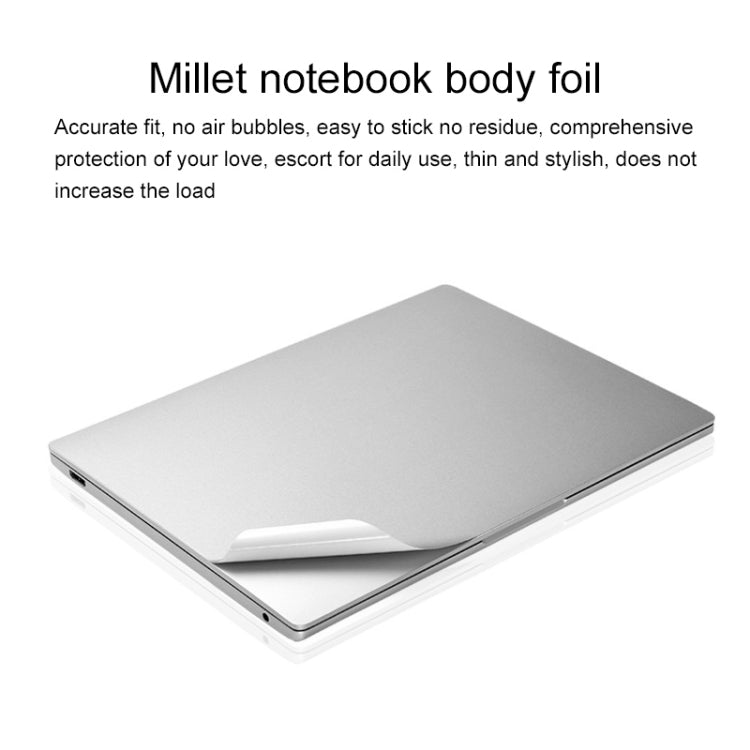 4H Xiaomi Laptop Top Film + Bottom Film + Full Film Set for Xiaomi Air 15.4 inch (Silver)