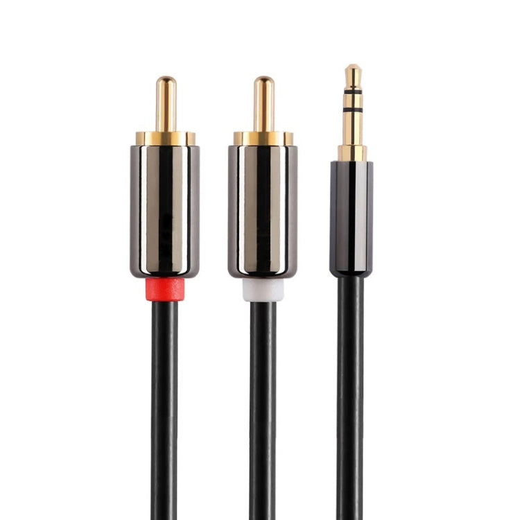 2m Gold Plated 3.5mm Jack to 2 x RCA Male Stereo Audio Cable