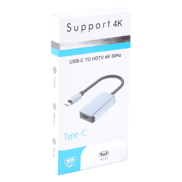 BYL-2006A USB-C/Type-C to HDTV 4K Converter Cable (Silver)