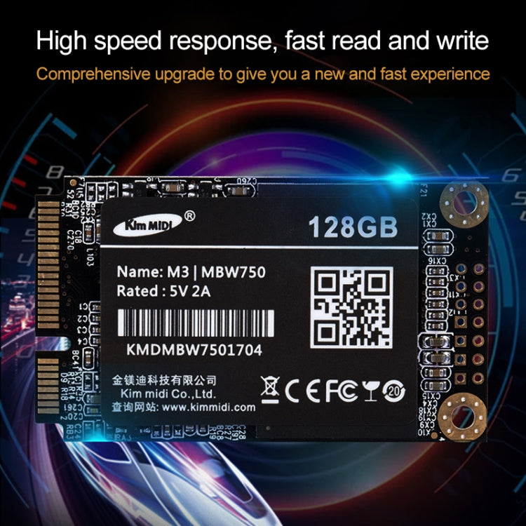 Kim MiDi MBW750 3.8mm 1.8 inch mSATA Solid State Drive, Flash Architecture: MLC, Capacity: 128GB