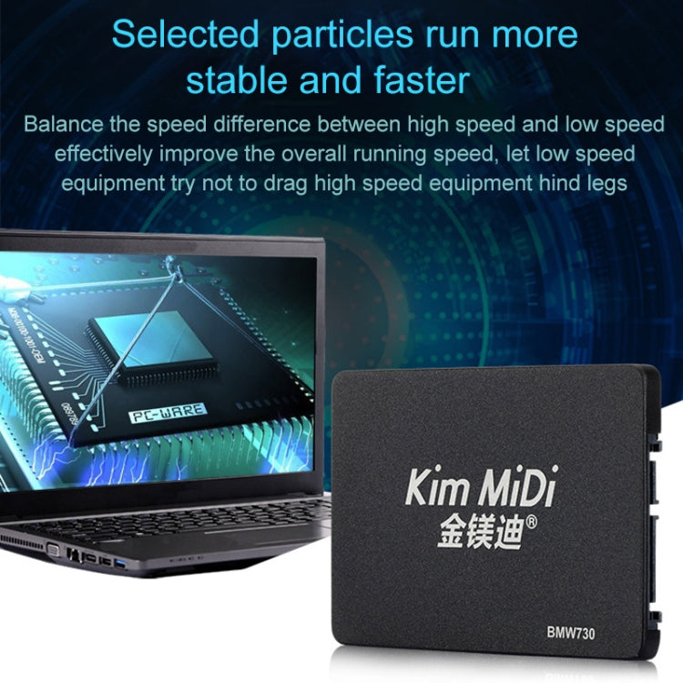 Kim MiDi BMW730 7mm 2.5 inch SATA3 Solid State Drive, Flash Architecture: MLC, Capacity: 240GB