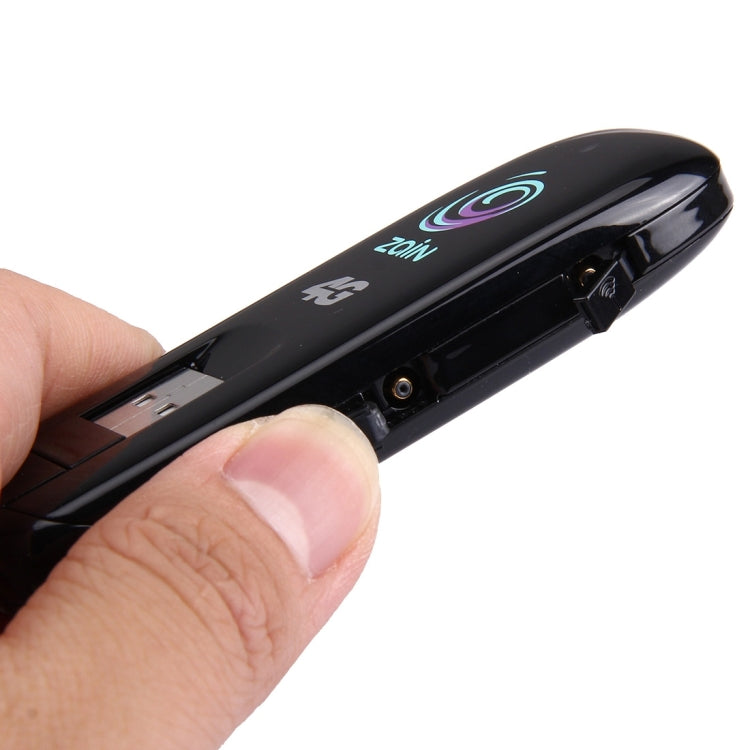 ZTE MF821 High Speed Zain 4G Modem USB Doogle, Support External Antennas(Black)
