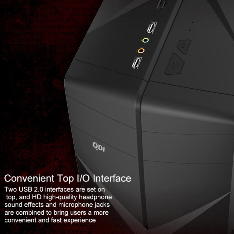 Hero is Back USB 2.0 Main Chassis 398x195x461mm M-ATX / ATX / Mini-ITX PC Desktop Computer Case