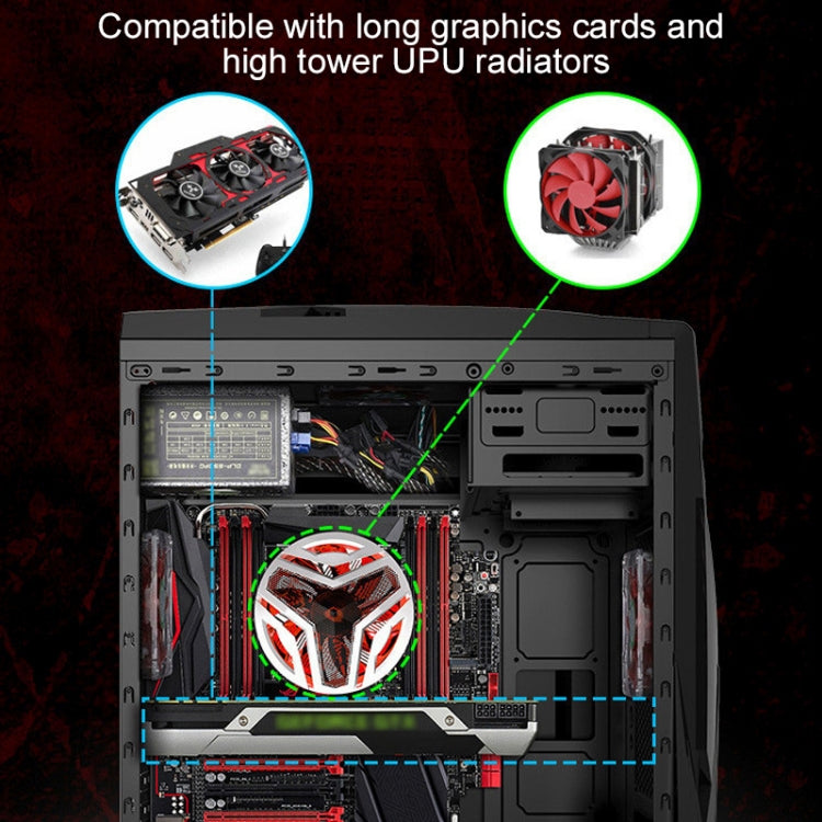 Hero is Back USB 2.0 Main Chassis 398x195x461mm M-ATX / ATX / Mini-ITX PC Desktop Computer Case