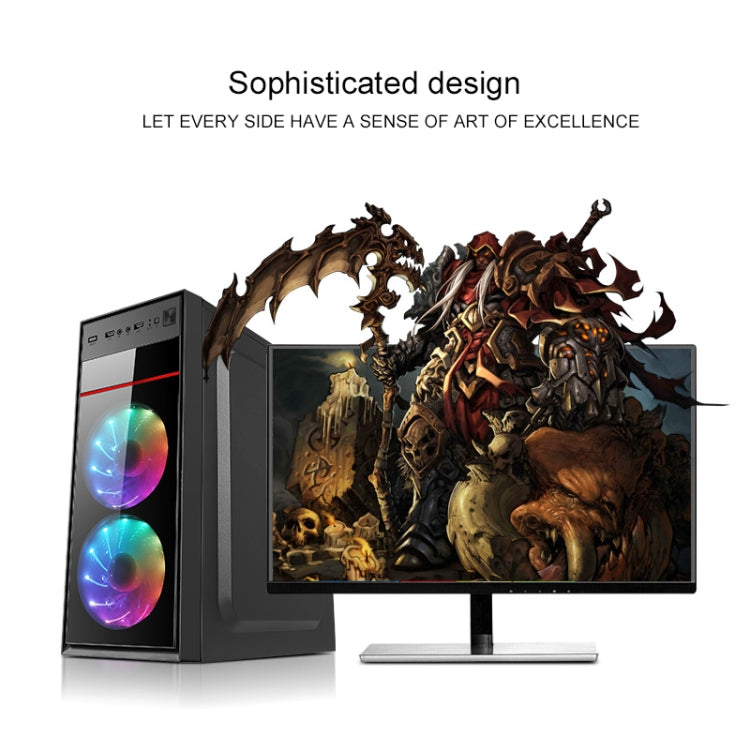 Aurora USB 2.0 Main Chassis 370x170x410mm M-ATX / ATX / Mini-ITX PC Desktop Computer Case