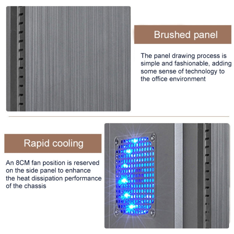 Whirlwind USB 2.0 Main Chassis 398x195x461mm Micro-ATX / ITX PC Desktop Computer Case