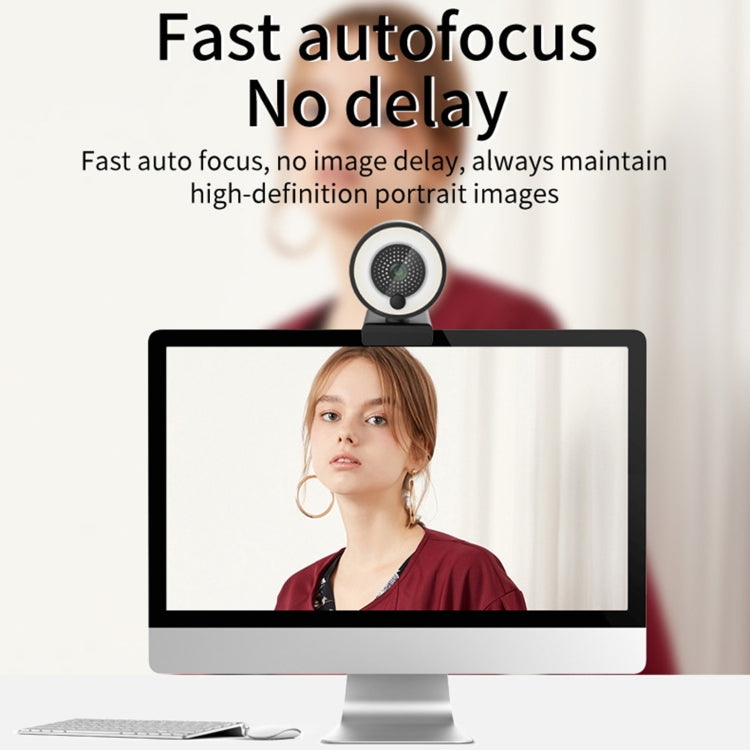 A9 5.0 Million Pixel 2K Auto Focus USB Computer Camera Webcam with Fill Light
