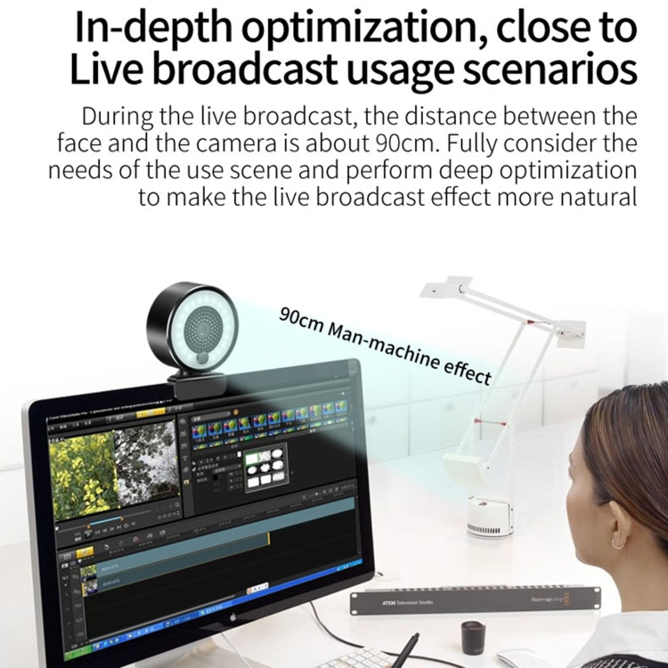A9 5.0 Million Pixel 2K Auto Focus USB Computer Camera Webcam with Fill Light
