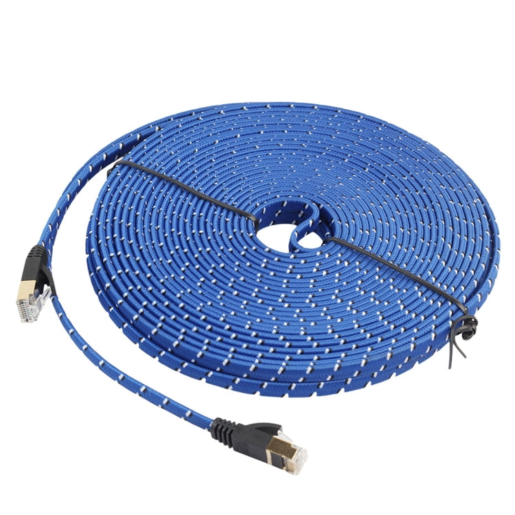 20m Gold Plated CAT-7 10 Gigabit Ethernet Ultra Flat Patch Cable for Modem Router LAN Network, Built with Shielded RJ45 Connector