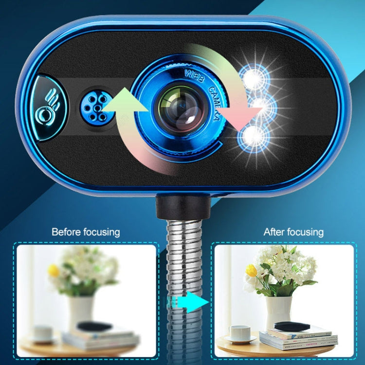 8.0 Mega Pixels USB Home Computer Camera with Mic & Night Vision Function