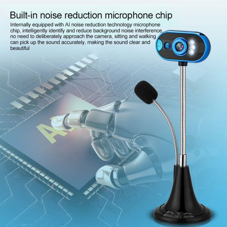 8.0 Mega Pixels USB Home Computer Camera with Mic & Night Vision Function