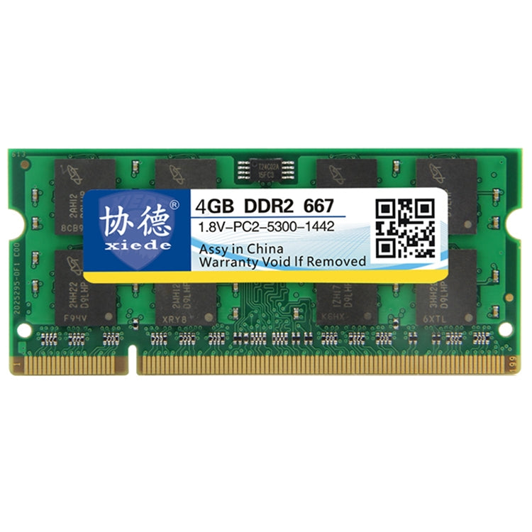 XIEDE X080 DDR2 667MHz 4GB General Full Compatibility Memory RAM Module for Laptop