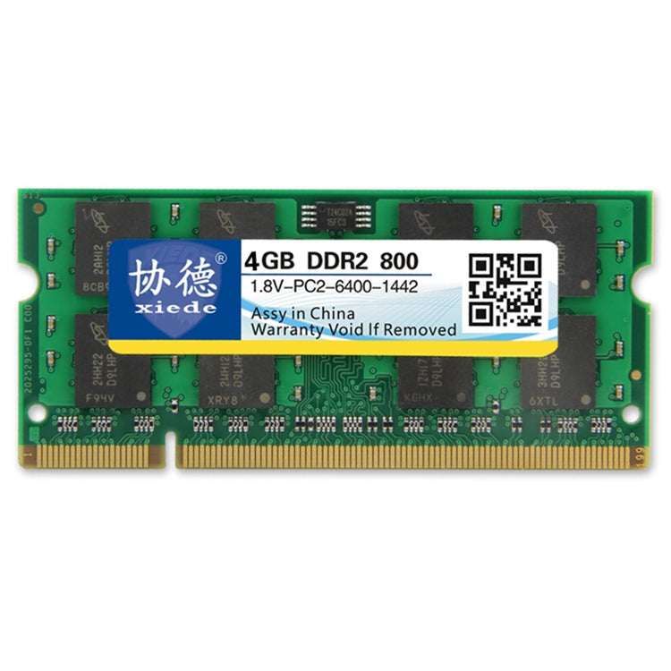 XIEDE X081 DDR2 800MHz 4GB General Full Compatibility Memory RAM Module for Laptop