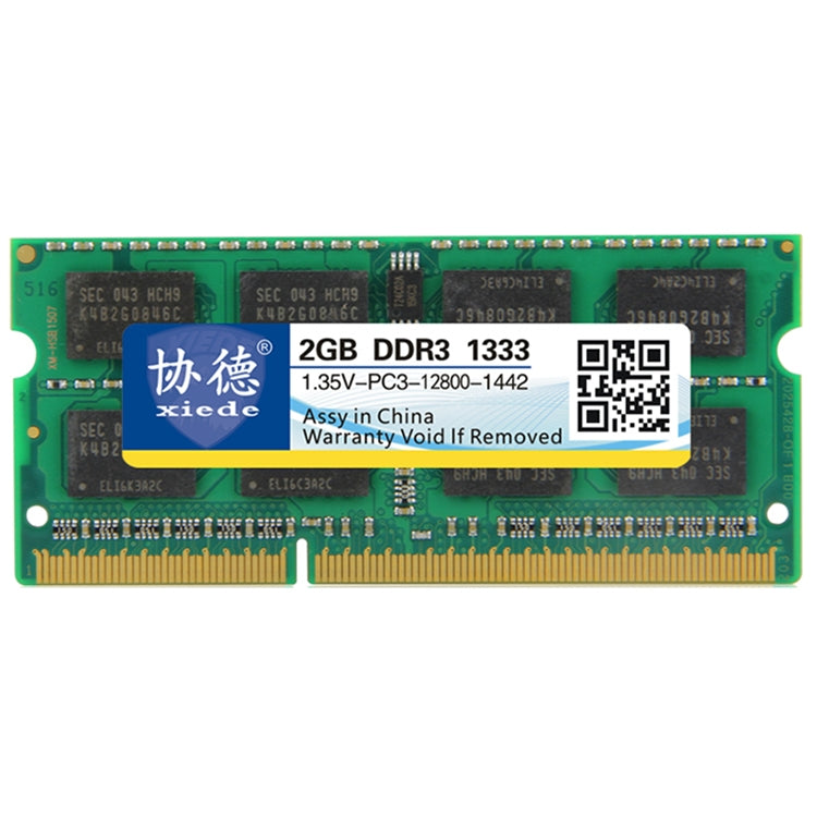 XIEDE X094 DDR3L 1333MHz 2GB 1.35V General Full Compatibility Memory RAM Module for Laptop