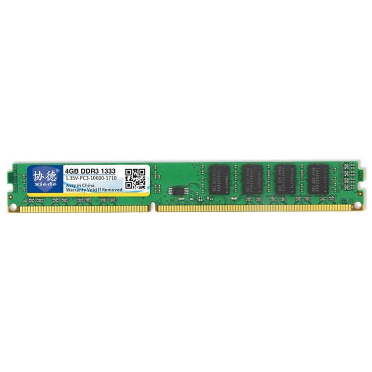 XIEDE X087 DDR3L 1333MHz 4GB 1.35V General Full Compatibility Memory RAM Module for Desktop PC