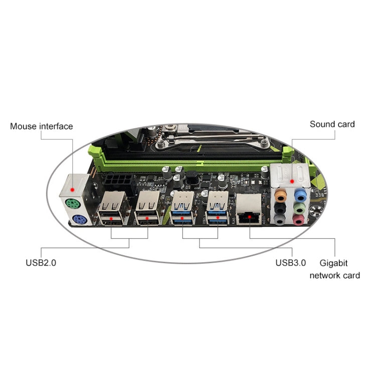 X99-D4 2011-V3 DDR4 Desktop Computer Mainboard, Support E5-2680V3