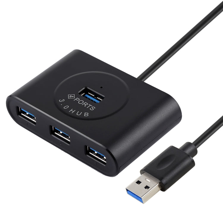 Portable 5Gbps Super Speed 4 Ports USB 3.0 HUB Cable Adapter, Cable Length: 50cm