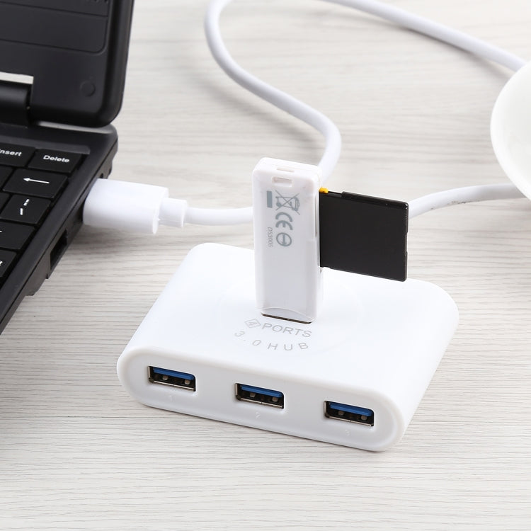 Portable 5Gbps Super Speed 4 Ports USB 3.0 HUB Cable Adapter, Cable Length: 50cm