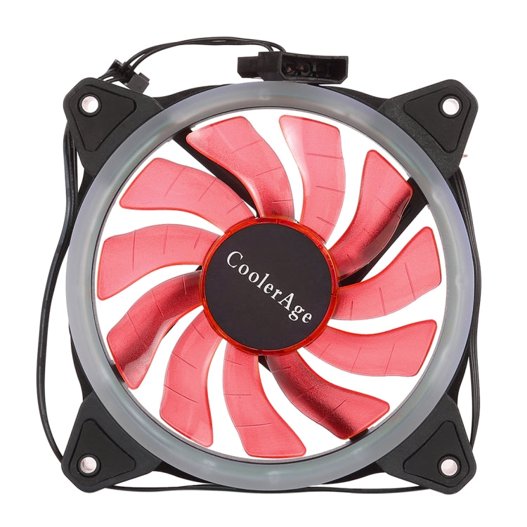 Color LED 12cm 3pin Computer Components Chassis Fan Computer Host Cooling Fan Silent Fan Cooling, with Power Connection Cable &