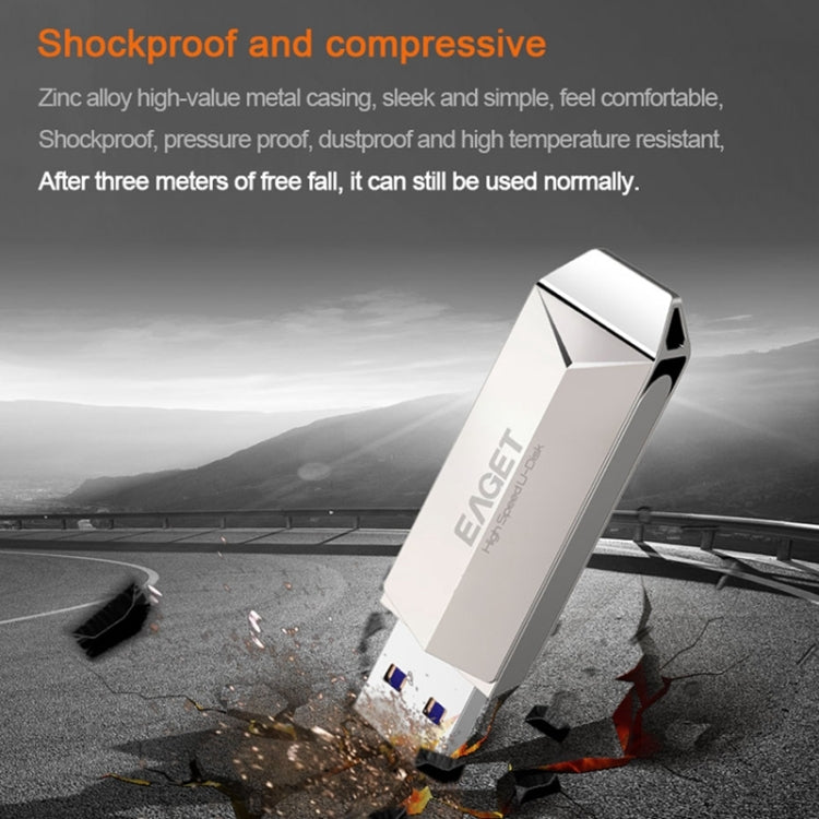 EAGET F70 16GB High-speed USB 3.0 360 Degree Rotating Zinc Alloy U Disk