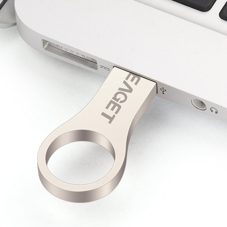 EAGET U9 32GB USB 2.0 Waterproof Shockproof Metal Ring Shape U Disk