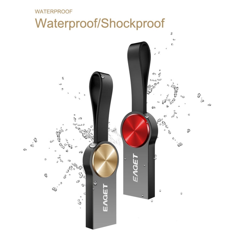 EAGET U80 64GB USB 3.0 Waterproof Shockproof Disc Shape U Disk