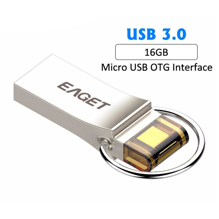 EAGET V90 16GB Waterproof 2 in 1 Micro USB + USB 3.0 Flash Disk for Android Smartphones & PC Computer, with OTG Function