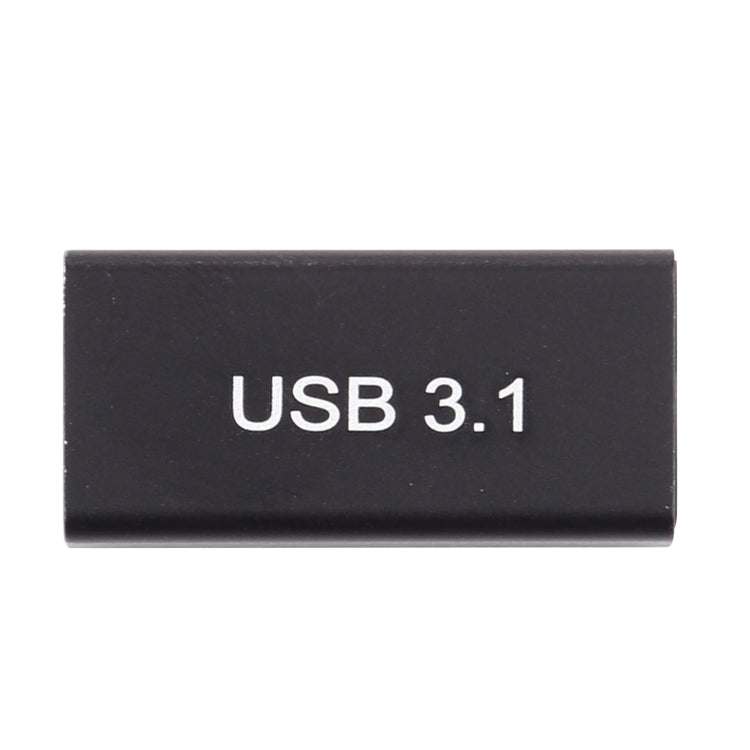 Type-C / USB-C Female to USB 3.0 Female Aluminium Alloy Adapter (Black)