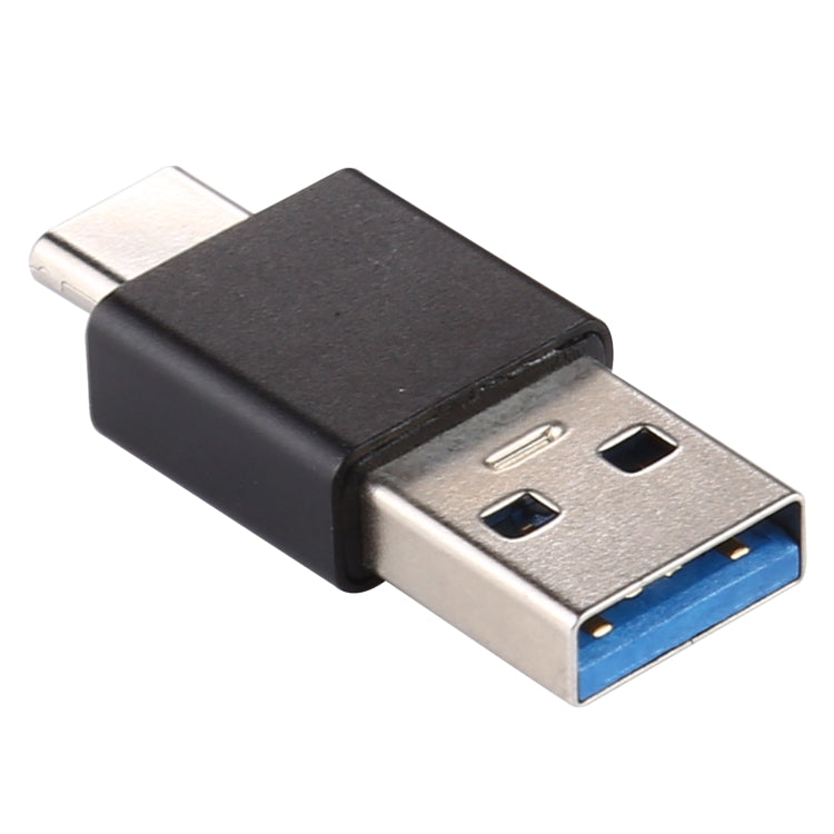 Type-C / USB-C Male to USB 3.0 Male Aluminium Alloy Adapter (Black)
