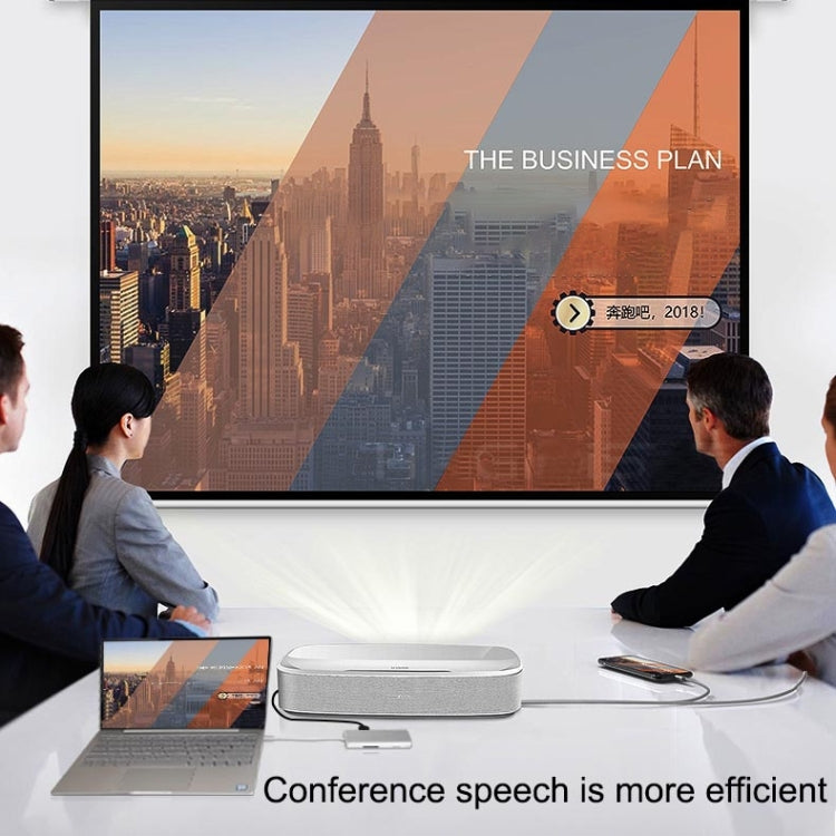 9591C 8 In 1 USB 3.0 x3 + SD / TF Card + HDMI + RJ45 + Type-C / USB-C (PD) Multi-function HUB Converter Dock Station