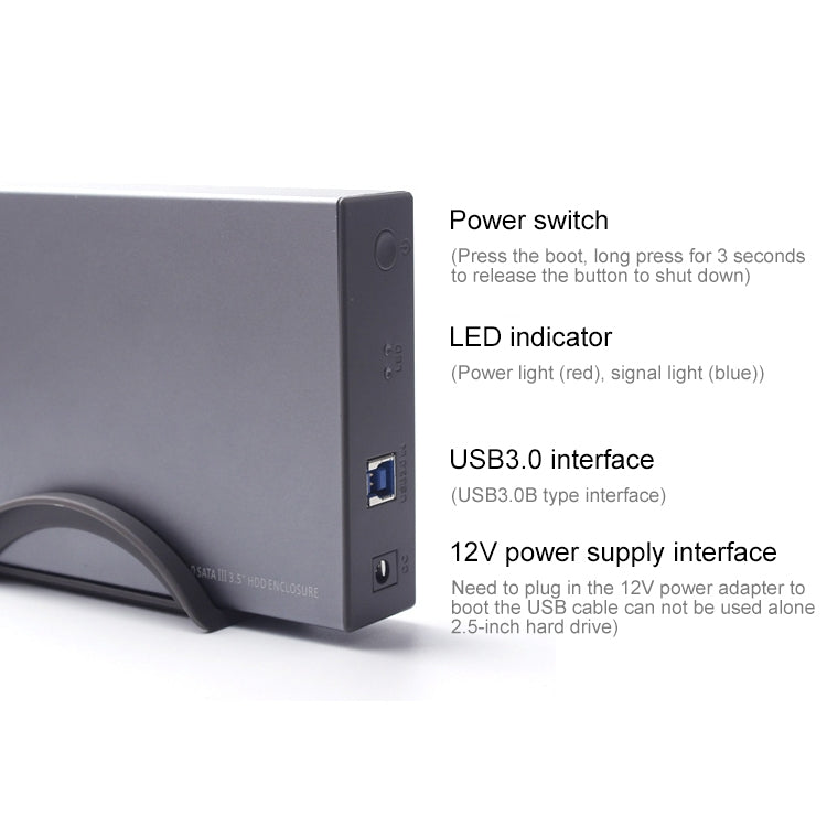 SATA 2.5 / 3.5 inch USB3.0 Interface External Mechanical Hard Disk Box