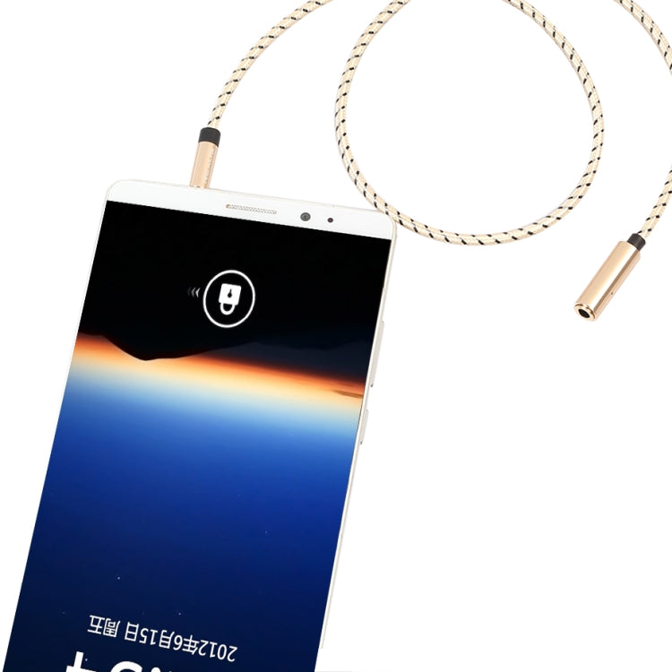 REXLIS 3596 3.5mm Male to Female Stereo Gold-plated Plug AUX / Earphone Cotton Braided Extension Cable for 3.5mm AUX Standard Digital Devices, Length: 1.8m