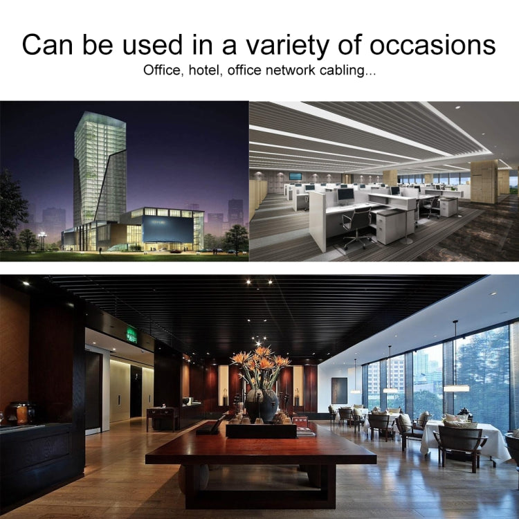 REXLIS CAT6-3 CAT6 Flat Ethernet Unshielded Gigabit RJ45 Network LAN Cable, Length: 20m