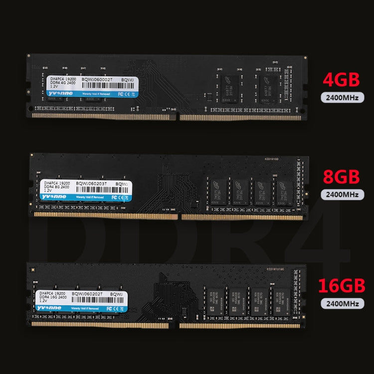 Yvonne DDR4 4GB 2666MHz 1.2V Desktop PC Memory RAM