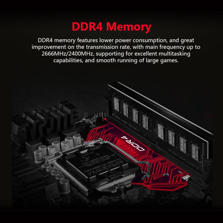 Yvonne DDR4 8GB 2400MHz 1.2V Desktop PC Memory RAM
