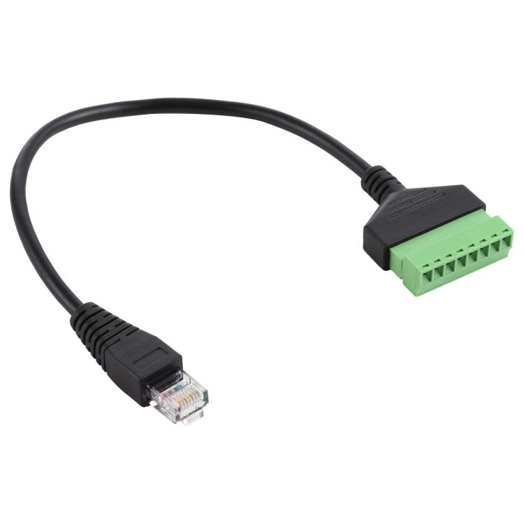RJ45 Male Plug to 8 Pin Pluggable Terminals Solder-free USB Connector Solderless Connection Adapter Cable, Length: 30cm