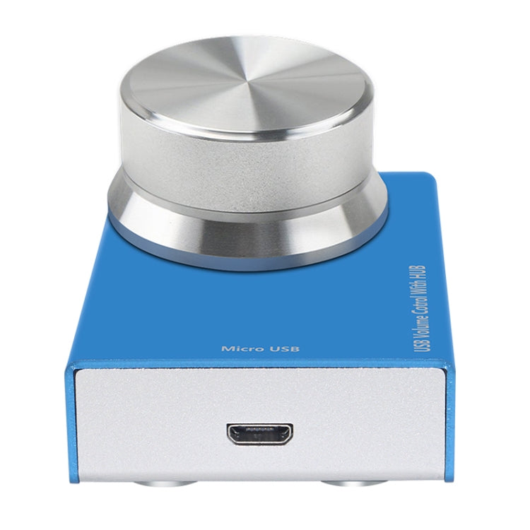 Aimos AM-UH003 Micro USB Volume Control Speaker Audio Volume Controller Knob with 3 USB Ports HUB, Support Windows System & Mac System PC Computer / USB Devices