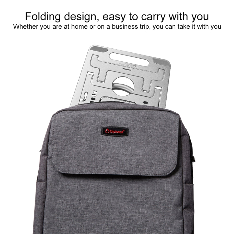 COOLCOLD U2S Portable Foldable Hollow Double Triangle Height Adjustable Aluminum Alloy Bracket for Laptop