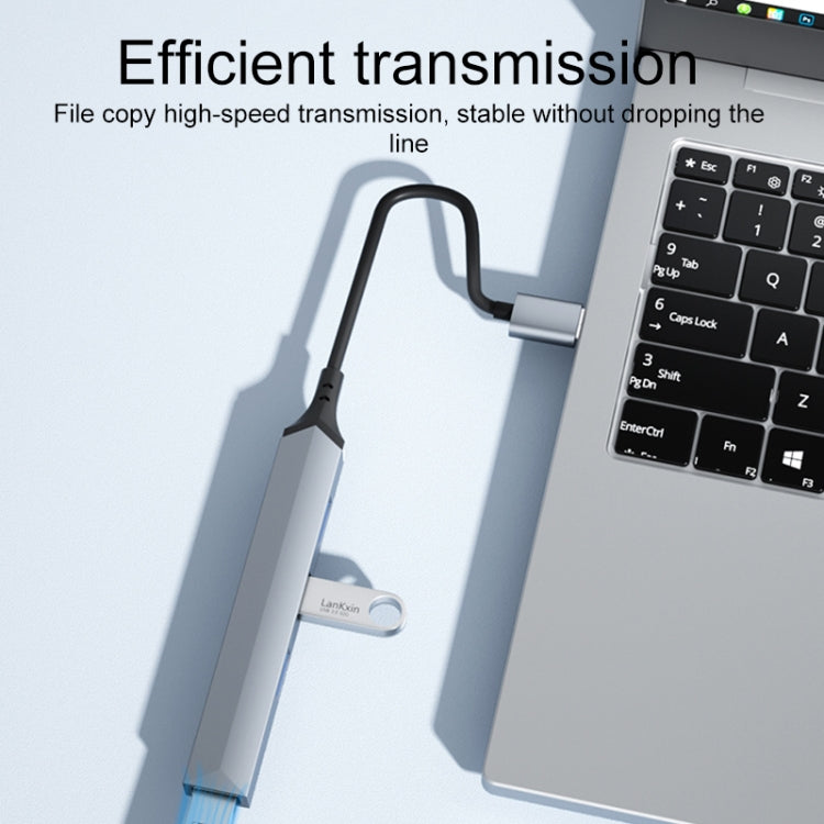 V252A 4 in 1 USB to USB Docking Station HUB Adapter