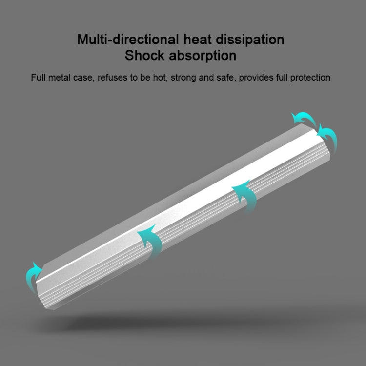 USB-C / Type-C to M.2 NVME SSD Hard Drive Enclosure, Transmission Rate: 10GB(Silver)