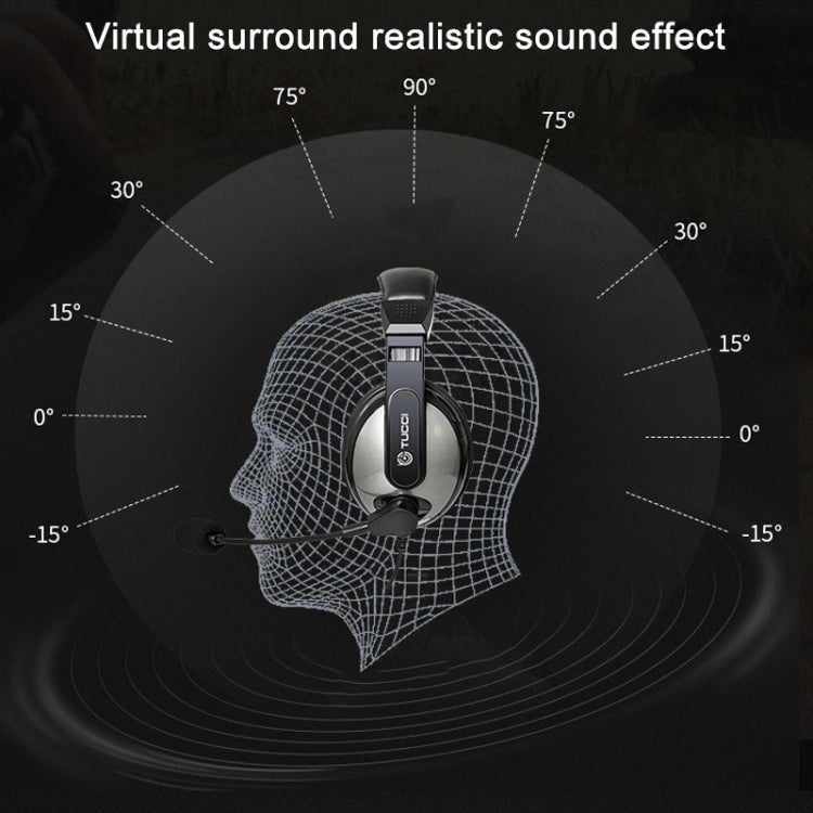 TUCCI TC-L760MV Stereo PC Gaming Headset with Microphone