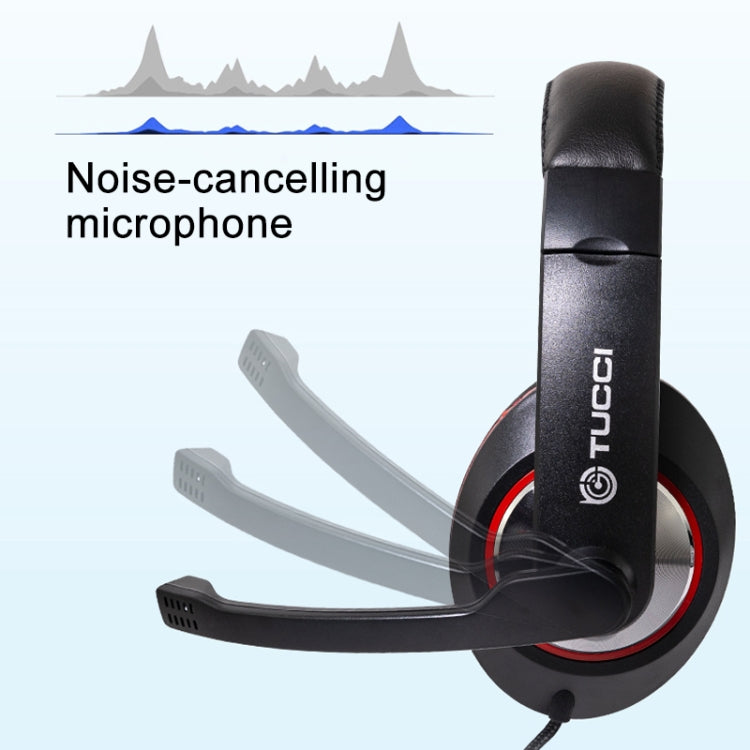 TUCCI TC-X8 Stereo PC Gaming Headset with Microphone & Conversion Cable
