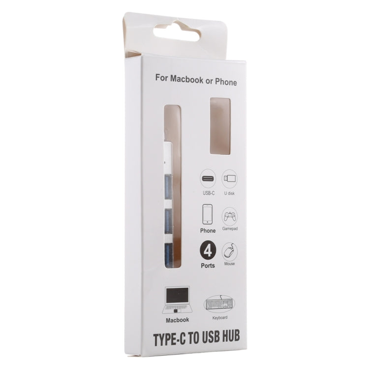 T-818 4 x USB 3.0 to USB-C / Type-C HUB Adapter